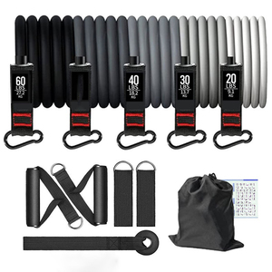 Bandas de Resistencia para Gimnasio, 11 Piezas, Bandas de Ejercicio de Goma Personalizadas, Bandas de Resistencia en Bucle, Material de Látex/TPE, Bolsa de Transporte de Poliéster - Product Image 1