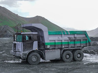 Camion minier électrique de 60 tonnes de charge utile SKT90E, camion benne pour mine, à vendre
