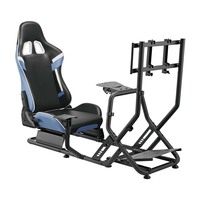 LRS09-BS03 Cockpit Simulateur de Course PC PS4 PS5 pour Jeux, Volant Logitech G25 G27 G29 G920, Voiture F1 GTR, Siège de Simracing