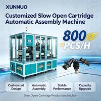 Machine d'assemblage de cartouches à ouverture lente XUNNUO, contrôlée par PLC industriel, entraînée par un moteur, 380V, 800 pièces par heure, certifiée CE