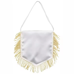 Biểu Tượng Tùy Chỉnh Sang Trọng Mini Satin Cờ Cờ Cho Cửa Sổ Treo, Câu Lạc Bộ Bóng Đá Trao Đổi Cờ Biểu Ngữ Với Tua - Product Image 4