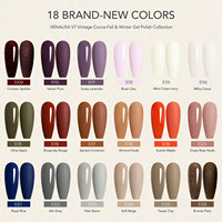 VENALISA NOUVEAUTÉ V1-V7 KIT DE 22 PIÈCES DE VERNIS GEL SANS TPO ET SANS HEMA 10ML COULEURS AUTOMNE HIVER KIT DE VERNIS GEL UV ESMALTE ENAMEL