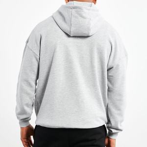 Sweat-shirt à capuche en coton mélangé pour homme 2026, coupe ample, pull avec poche avant et cordon de serrage réglable - Product Image 2