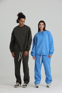 Herren hose Jogger mit Kordel zug 350g/m² Fleece Winter Straight-Leg Siebdruck DTF DTG Print Neuheiten Herren Jogging hose - Product Image 5