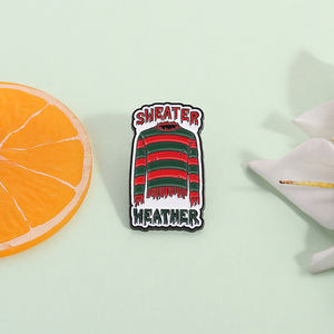Suéter Clima Esmalte Pin Inspirado en personajes de películas de terror Broche Insignia Regalo Accesorios de joyería al por mayor - Product Image 2