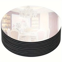 Autocollants muraux décoratifs pour table de mariage, plateau à bougies, plateau en acrylique, base de miroir pour gâteau pour centre de table