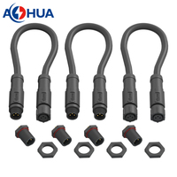 Type de montage sur panneau prise de courant électrique E-bike mâle femelle 2-6pin Mini Nylon M8 connecteur étanche