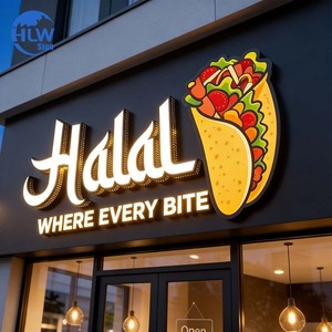 ป้ายธุรกิจสั่งทำจากโรงงานโดยตรง ป้ายไฟ LED แบบเจาะรู ป้ายโลโก้ LED ป้ายร้านค้า ป้ายภายนอกอาคาร ป้ายโฆษณาเชิงพาณิชย์ - Product Image 1