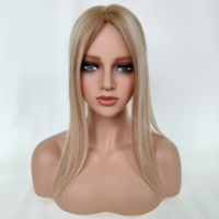 Rambut Asli Manusia 100% Virgin Silk Base 3x5 Ringan dan Bernapas, Topper Ikat Tangan dengan Kulit Kepala Asli untuk Wanita dengan Rambut Menipis, Grosir OEM