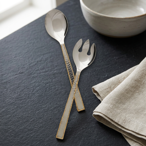 Juego de Cucharas Grandes para Servir Ensaladas de Acero Inoxidable, Vajilla Directa de Fábrica, Utensilios para Servir Ensaladas al por Mayor - Product Image 3