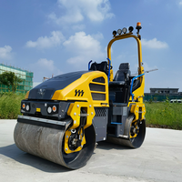 Rouleau compacteur vibrant à double tambour XD120 de 12 tonnes, nouvelle génération, avec système entièrement hydraulique, pour le compactage du sol et des routes
