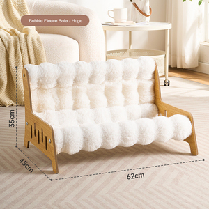 Lit pour animaux de compagnie en bois, canapé spécial pour <span class=keywords><strong>chat</strong></span> d'intérieur, adapté aux jeunes chats, structure en bois massif, installation simple - Product Image 2