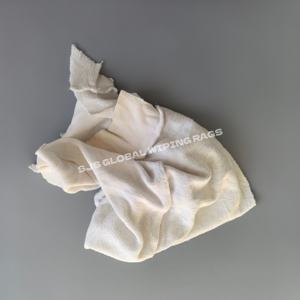 Trapos de Limpieza Blancos de Algodón Reciclado, Trapos de Felpa Blancos para Limpieza - Product Image 1