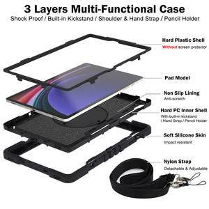 Rugged Tablet <strong>Case</strong> with 360Rotating Stand Heavy Duty Armor Protection for <strong>Tablette</strong> Samsung Galaxy Tab S9/S9FE/S10FE/S10 Lite 11" - Product Image 6