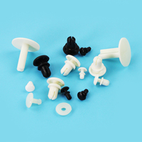 Rivets en plastique R3555 3050 5050 en gros, fixations noires et blanches à enfoncer, rivets à pression en plastique, rivets POM noirs pour voitures automobiles