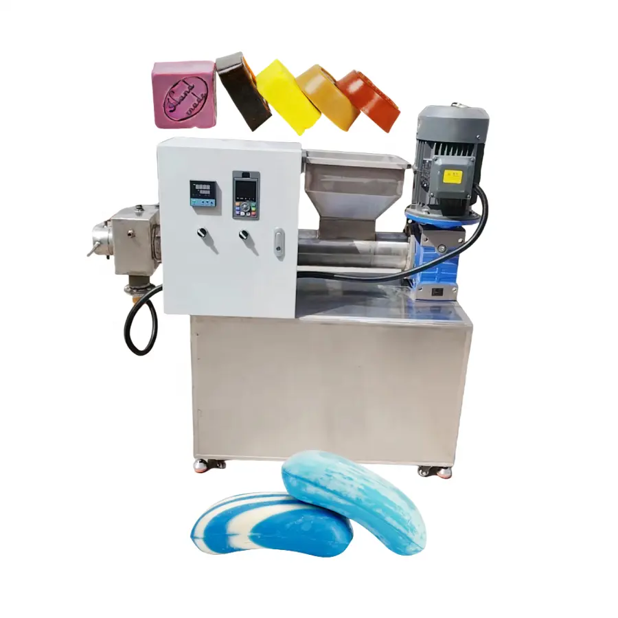 Automatic 100-500kg/h Bar Soap Press Machine Colorful Soap Pressing Making Machine Manufacturing Soap Making Line Cutting