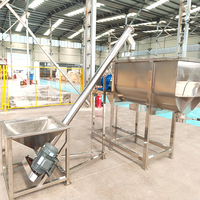 Mélangeur de peinture haute performance, mélangeur de poudre sèche, machine de fabrication de peinture, mélangeur horizontal à double hélice à ruban