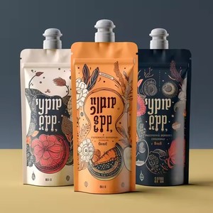 Sinh thái thân thiện 1000L 5 LTR rỗng Hàn Quốc Mini đứng lên bể nước uống kraft giấy nhựa nước trái cây Spout Pouch spouted trong túi - Product Image 4