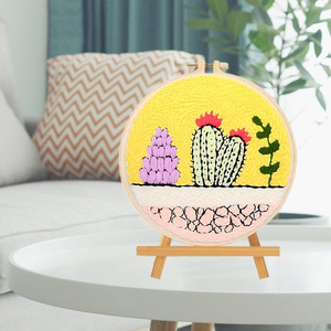<span class=keywords><strong>Cactus</strong></span> Bloemen Starter Naaldset Punch Needle Borduur DIY <span class=keywords><strong>Set</strong></span> voor Volwassenen Eenvoudige <span class=keywords><strong>Set</strong></span> met Garens - Product Image 5