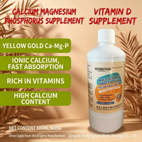 Vente en gros directe usine de calcium ionique liquide multivitaminé, 500 ml, favorise la mue et le durcissement pour l'aquaculture, améliore la croissance