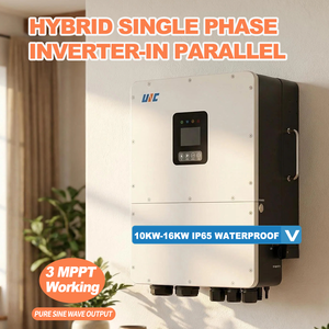 UNC 12kw 48v/51.2v IP65 3MPPT Onduleur à Onde Sinusoïdale Pure 220v/230v/240v On/Off Grid CT Anti-reflux RS485/UPS Écran LCD 97.3% ESS1-HL12K3P- - Product Image 1