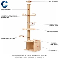 Meilleures ventes : Arbre à chat avec nid, griffoir et plateforme de saut en bois