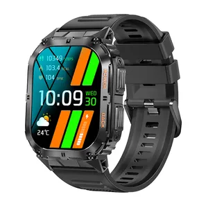K61pro男士智能手表，时尚防水BT通话功能计步器健身运动手表2023