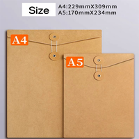 Sac de documents en papier kraft personnalisable grande capacité enveloppe de fichier épaissie fournitures de bureau stockage de contrats de données livraison gratuite