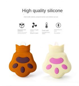 <b>Mini</b> Bear Paw Silicone Hand Warmer Microwaveable Portable Hot Water <b>Bottle</b> for Winter Gift Pain Relief - Product Image 4