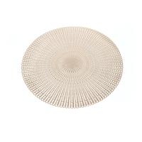 Napperons de Table en plastique classique petite fleur Durable écologique 38cm de diamètre lavable résistant aux taches fête Banquet salle à manger