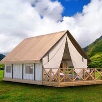 Nouveauté 2024 Tente de Glamping Éco & Luxe Romantique, Imperméable, pour Campement, Maison Préfabriquée, Resort, Désert et Safari