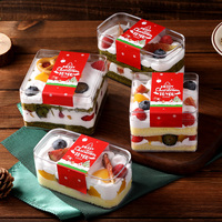 Boîte à dessert transparente multi-tailles avec couvercle pour gâteau, emballage personnalisé pour tiramisu, conteneur de haute qualité, fabricant de boîtes à gâteaux