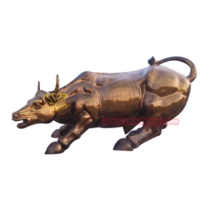 Resina resistente muro di strada statua del toro per interni ed esterni giardino Street Landscape Design decorazione arte elegante Look da fata - Product Image 2