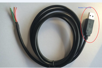 Câble USB-Série FTDI TTL-232R-3V3-WE 3,3V USB Type Mâle Ordinateur PVC 1,8m Câble Série Simple avec Puce FTDI USB TTL UART