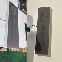 Plaque d'adresse personnalisée YIYAO avec éclairage LED décoratif en acrylique, numéro de maison pour appartement