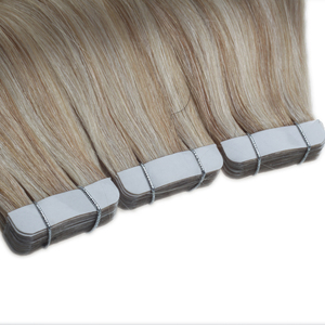 Commercio all'ingrosso Doppio Disegnato Misto Oro Nastro di Colore Dei Capelli Reale capelli del Nastro Dei Capelli Umani Indiani di Remy Del Virgin Nastro In Estensioni Dei Capelli - Product Image 4