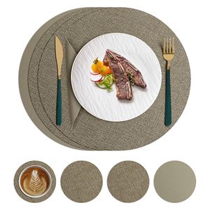 Vente chaude, petit tapis de table en cuir à carreaux, luxe léger, double face, imperméable, isolation thermique, Guangzhou, usage domestique, hôtel, style occidental - Product Image 5