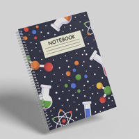 Cuaderno Espiral A5 para Laboratorio Escolar, Papel Grueso de 100 GSM, Cubierta Impresa con Logotipo y Color Personalizados, Diario de Experimentos para Estudiantes de Alta Calidad