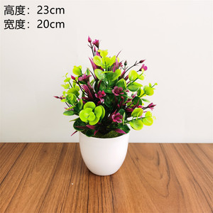 Plantes artificielles en pot, <span class=keywords><strong>Eucalyptus</strong></span>, fausses plantes en Pots, petites plantes de maison pour la végétation intérieure, décoration de table, centre de table - Product Image 3