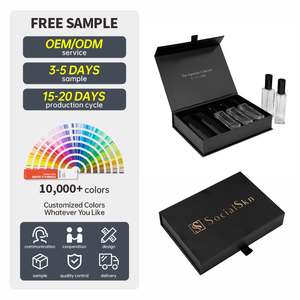 Tùy Chỉnh Hàng Loạt Nhỏ Hình Dạng Cuốn Sách Đầy Đủ Thiết Lập Nước Hoa Bao Bì Hộp Nước Hoa Chai Thủy Tinh Mỹ Phẩm Gói Quà Tặng Với Bọt Chèn - Product Image 1