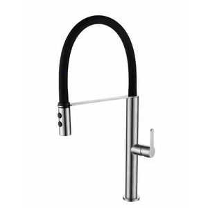 Flexibele 360 Graden Rotatie Warm En Koud Water Mengkraan Pull Down Sproeier Tap Siliconen Uitloop Keukenkraan - Product Image 1