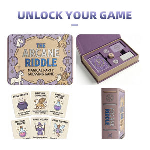 Caja Magnética Personalizada con Acabado Brillante, Cartón de 300 g/m², Certificación UKCA y BSCI, Cartas de Juego de Adivinanzas Mágicas - Product Image 3