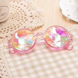 Lunettes de rave kaléidoscope 2026 – Lunettes fantaisie à prisme de diffraction pour Halloween, Noël, fêtes – en plastique cool pour la décoration de fête - Product Image 4