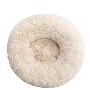 Almohadilla Circular de Felpa Sostenible para Dormir, Cama de Donut para Gatos, Perrera Extraíble y Lavable para Animales Pequeños, Gatos y Perros - Product Image 3