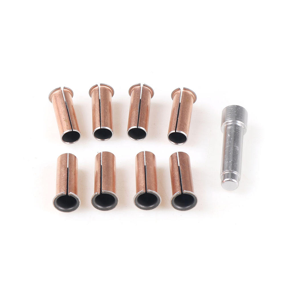 หมุดยึดประตู 8 ตัวต่อประตู (ชุบทองแดง)