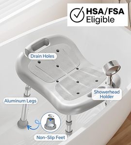 Có thể điều chỉnh vòi hoa sen phân với điều chỉnh chân-heavy Duty tắm ghế cho bên trong vòi hoa sen, cutout ghế - Product Image 5
