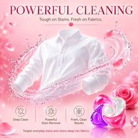 Pod Cuci Pakaian Aroma Mawar Grosir dengan Pembersihan Mendalam dan Perlindungan Warna untuk Importir, Distributor, dan Laundry Hotel