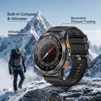 Direktverkauf ab Werk K67A Robuste Smartwatch mit Eingebautem GPS 1,43" AMOLED-Display IP68 Taschenlampe Fitness-Tracker