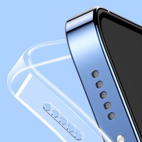 Coque de téléphone portable transparente en TPU souple antichute et antichoc avec découpe de précision pour iPhone 12 13 14 15 16 17 Pro Max