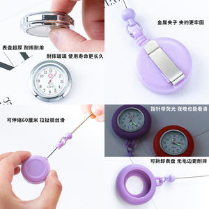 Montre infirmière tendance à perles DIY de BC Compamy, en promotion, pour médecins et étudiants, facile à porter dans la poche de poitrine - Product Image 2